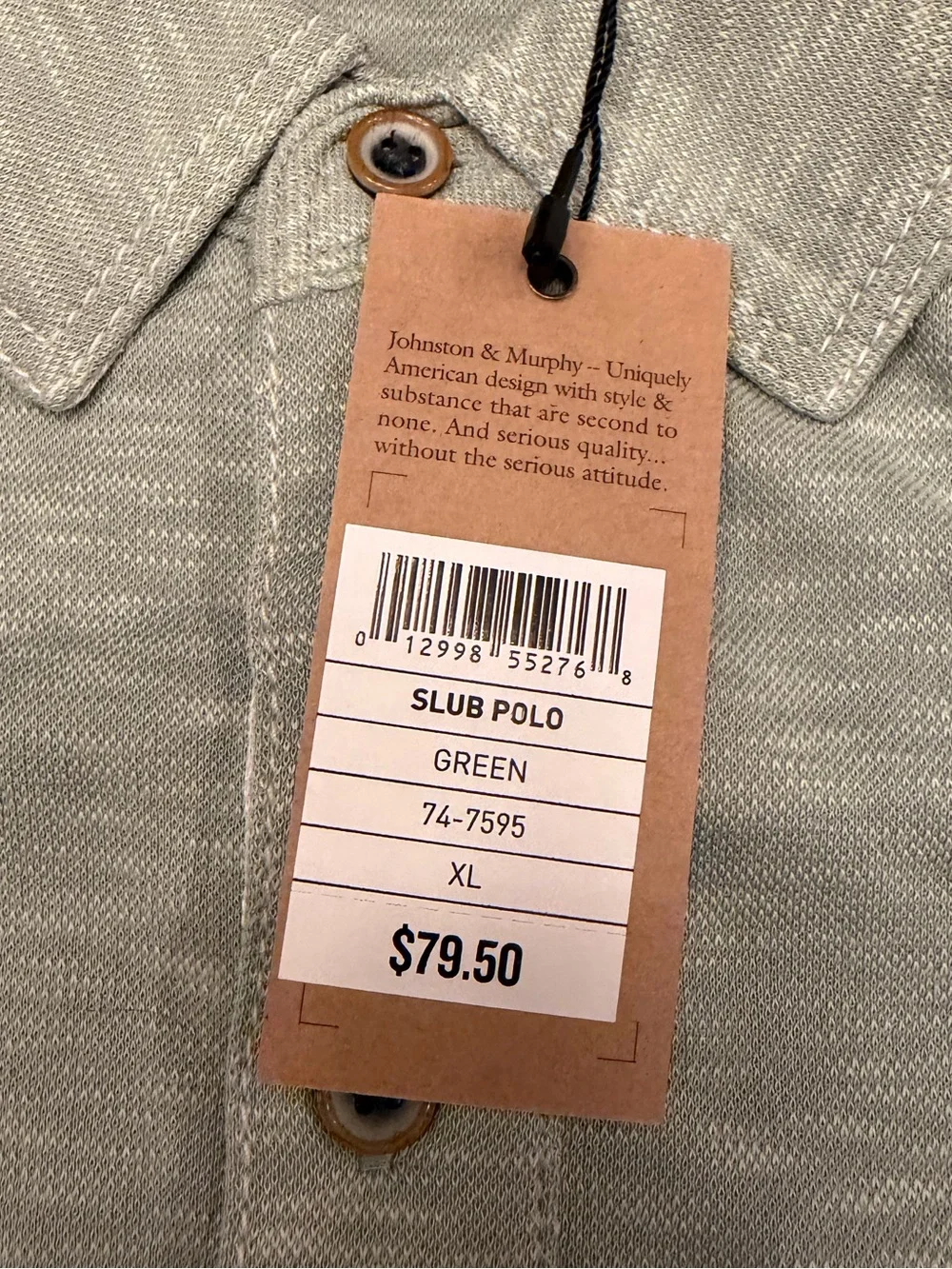 JOHNSTON & MURPHY men’s Vintage Slub Polo